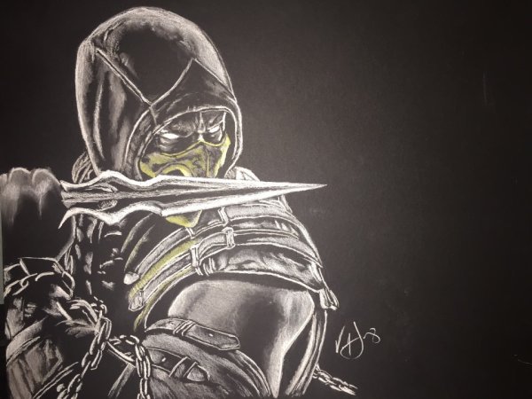 Скорпион Mortal Kombat скетч