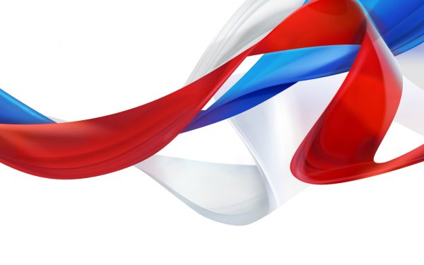 Лента Триколор сбоку рамка