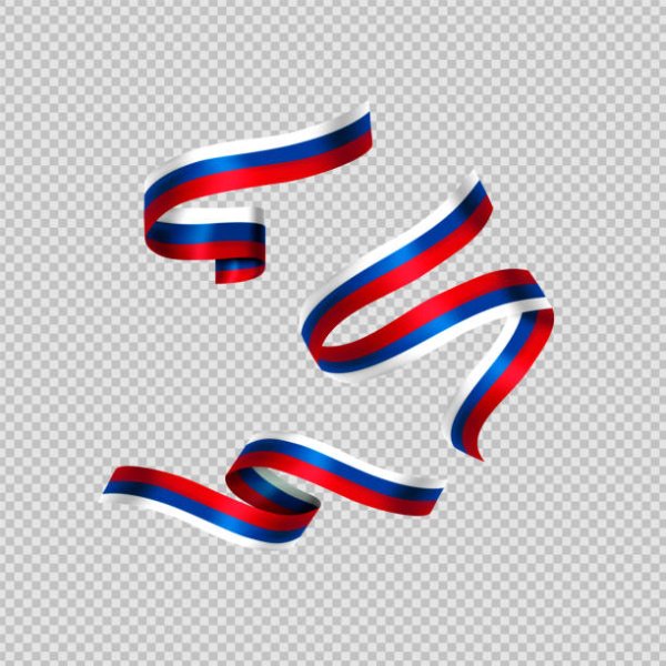 Лента Триколор вектор
