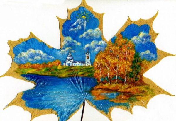 Рисование кленового листа