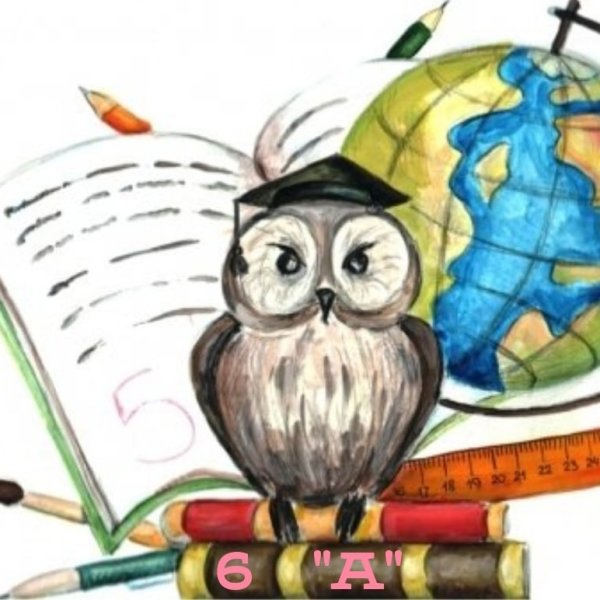 Совенок с глобусом рисунок