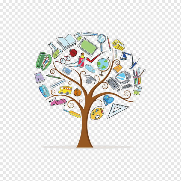 Дерево знаний на прозрачном фоне