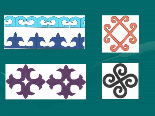 Казахские узоры и орнаменты