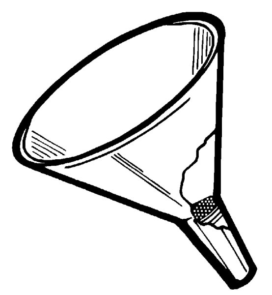 Воронка карандашом