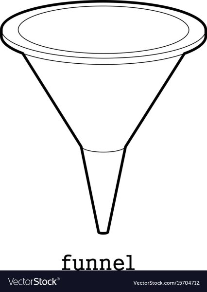 Сужающаяся воронка вектор
