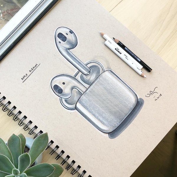 AIRPODS нарисованные