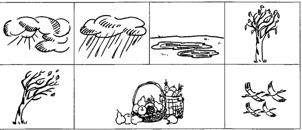 Раскраски приметы осени для детей