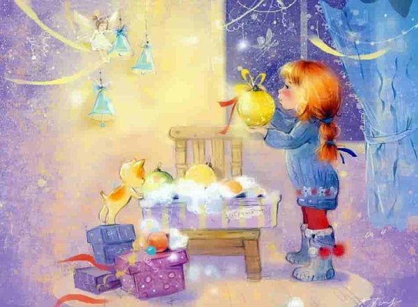 Анастасия Столбова иллюстрации Рождество