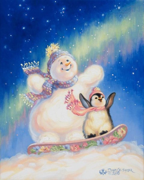 Зима иллюстрации Екатерины бабок