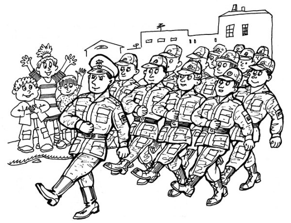 Марш рисунок