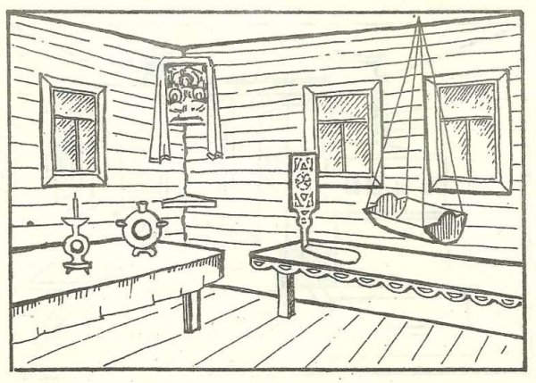 Русская изба убранство русской избы рисунки