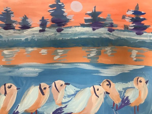 Рисунки для выставки о воде