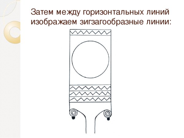 Городецкая прялка схема