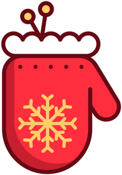 Рукавички на прозрачном фоне