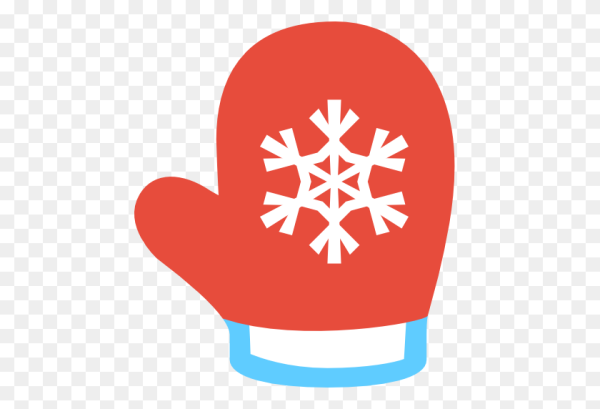 Трафарет варежки для вырезания