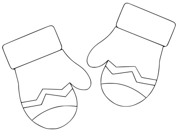 Трафареты на окна варежки