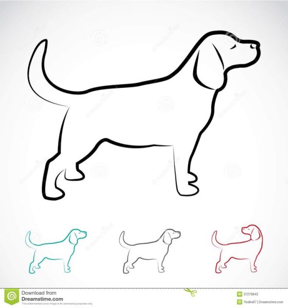 Немецкая овчарка набросок