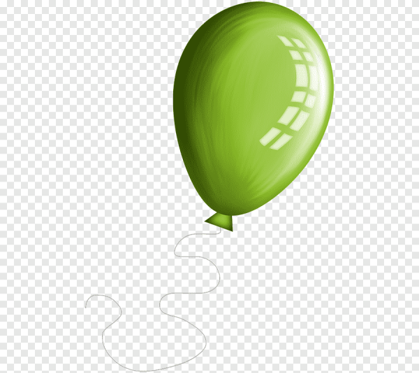 Зеленые шары на прозрачном фоне