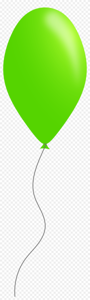 Зеленый воздушный шарик