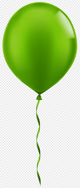 Зеленый воздушный шарик