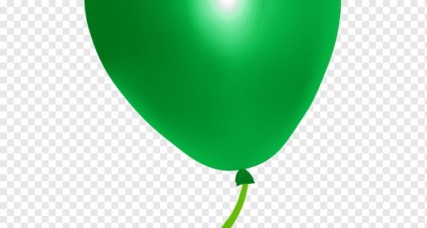Зеленый воздушный шарик