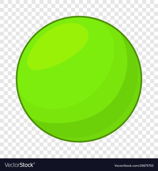 Объемный шар зеленый