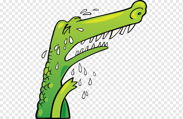 Грустный крокодил