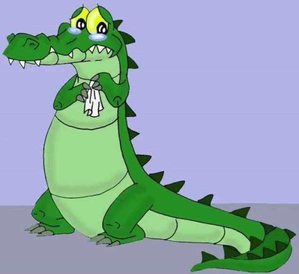 Лить крокодильи слезы