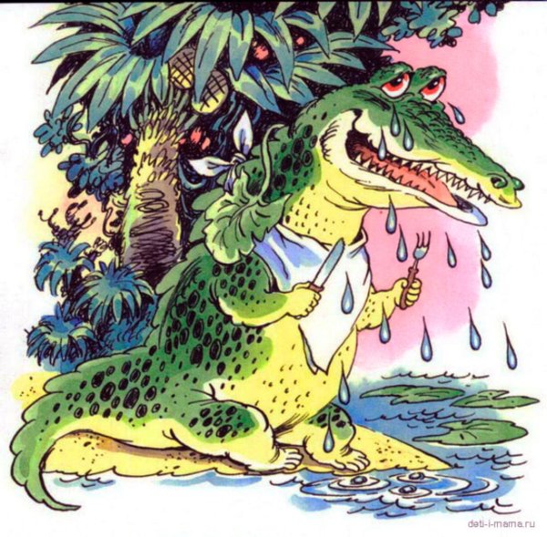 Крокодил плачет