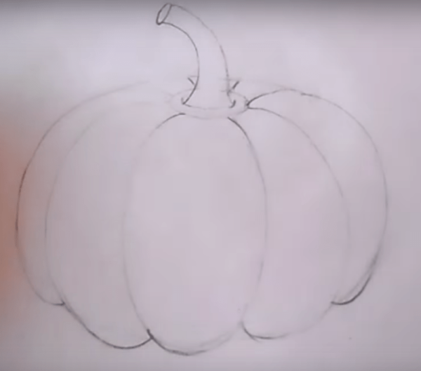 Легкие рисунки тыквы