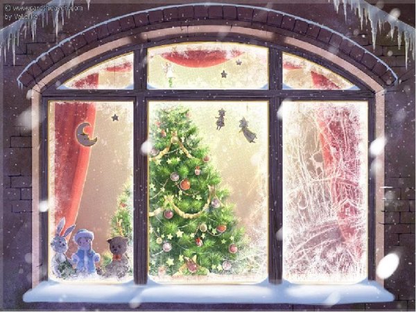 Сказочное новогоднее окно