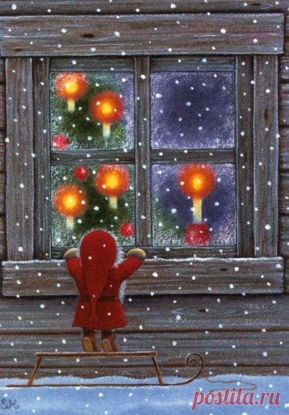 Рождественские иллюстрации Eva Melhuish