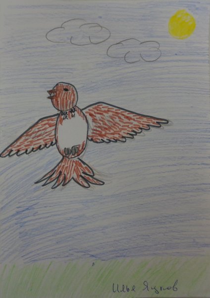 Иллюстрация к романсу Глинки Жаворонок 3 класс