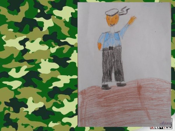 Конкурс детского рисунка Служу России