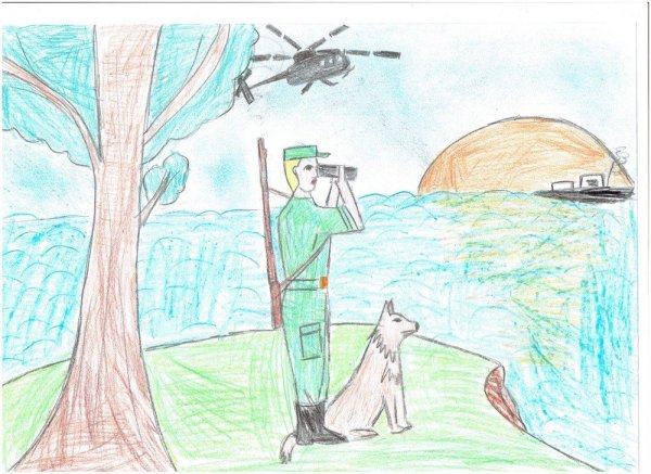 Рисунок на тему армия