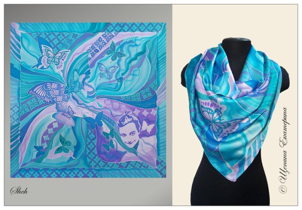 Платок батик орнамент