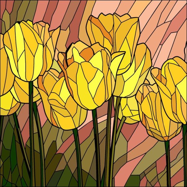 Стилизованные цветы