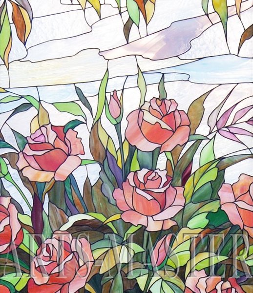 Декоративная композиция витраж