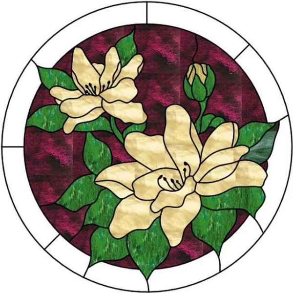 Витраж флорентийская Лилия