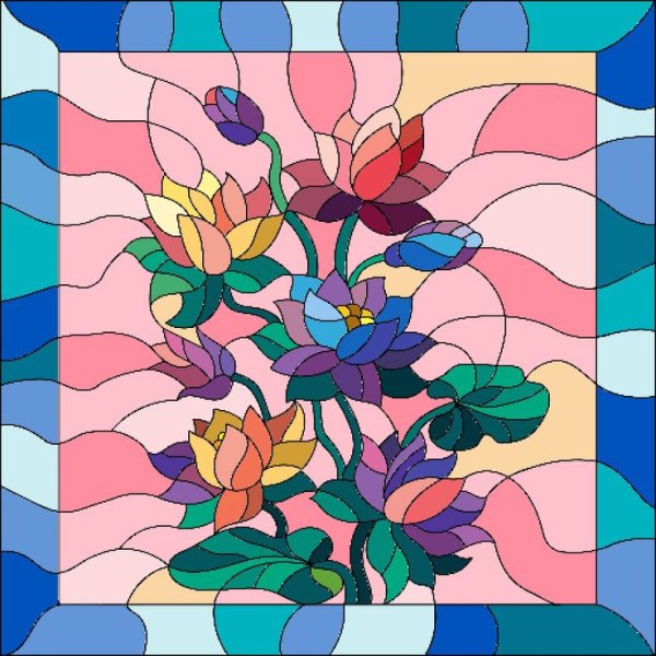 Векторные иллюстрации витраж