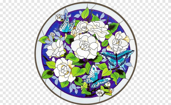 Цветочная композиция в круге