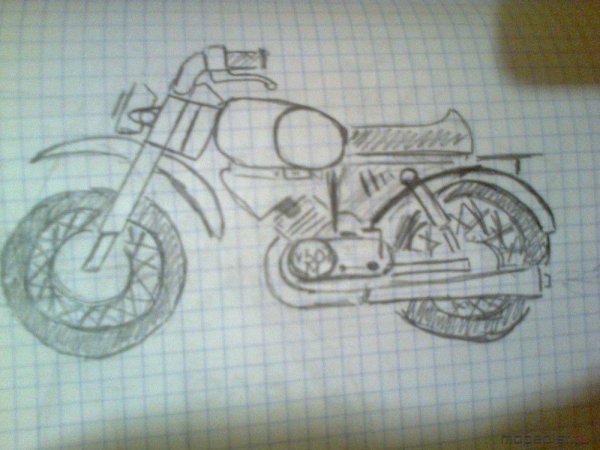 Мотоцикл ИЖ Юпитер 5 карандашом