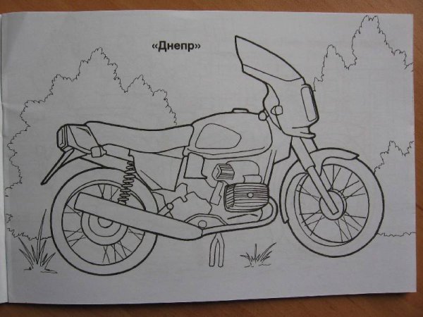 Раскраски мотоциклы ИЖ