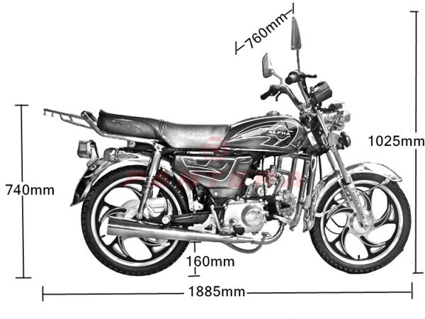 Мопед Альфа 110 Габаритные Размеры