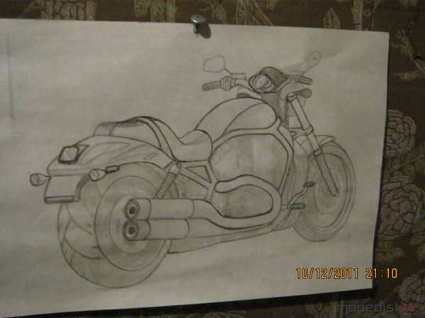 Рисунок мопед Альфа 110