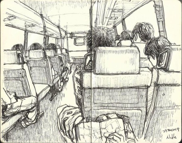 Салон автобуса иллюстрации