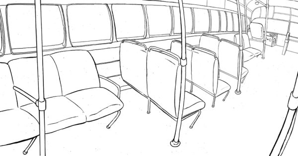 Автобус изнутри раскраска для детей