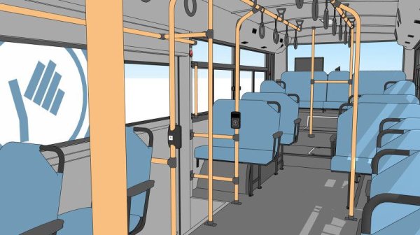 Салон автобуса мультяшный