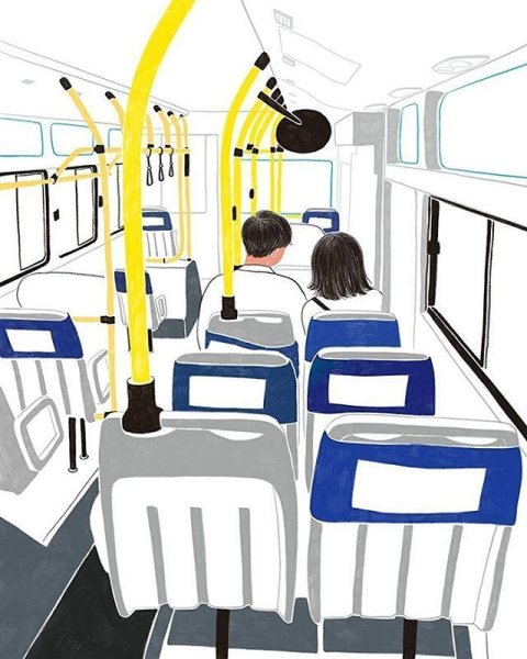 Салон автобуса иллюстрации