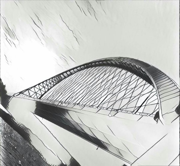 Бугринский мост вектор